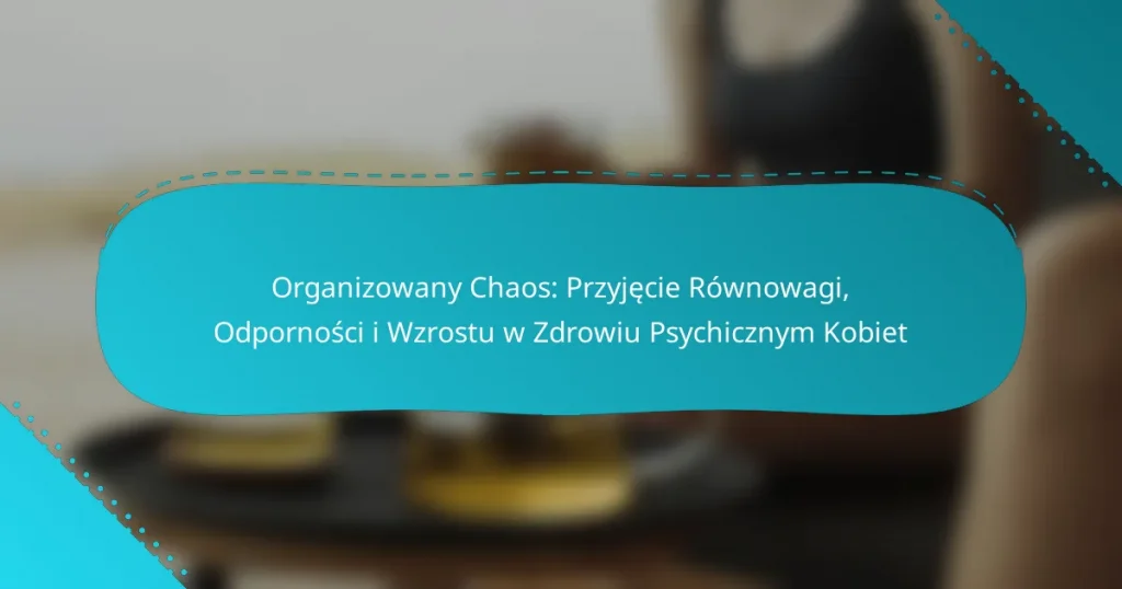 Organizowany Chaos: Przyjęcie Równowagi, Odporności i Wzrostu w Zdrowiu Psychicznym Kobiet